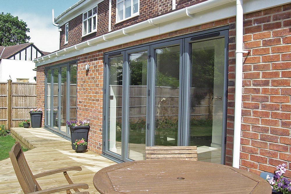 external image of smart bi-fold doors on a patio