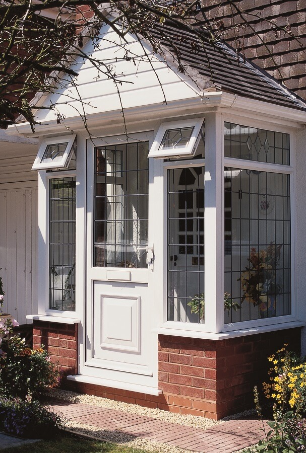 PVCu door for a residential home